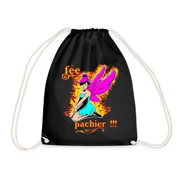 Fairy Pachier - Drawstring Bag - black - Front