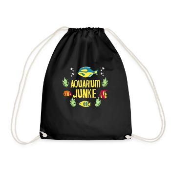 Drôle d’aquarium Aquarium Junkie - Sac de sport léger - noir - Devant