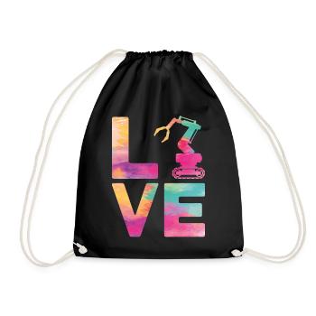 Robot Robotique Ingénieur Aquarelle - Sac de sport léger - noir - Devant