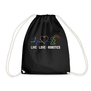 Ingénieur en robotique robotique Tie Dye - Sac de sport léger - noir - Devant
