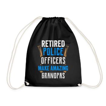 Les policiers à la retraite sont la pension de l’arrière-grand-père - Sac de sport léger - noir - Devant