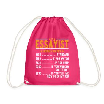 Essayiste Salaire horaire - Sac de sport léger - fuchsia - Devant