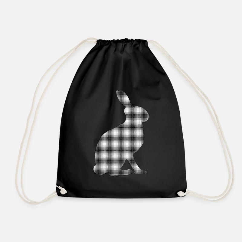Hase - Turnbeutel - Schwarz