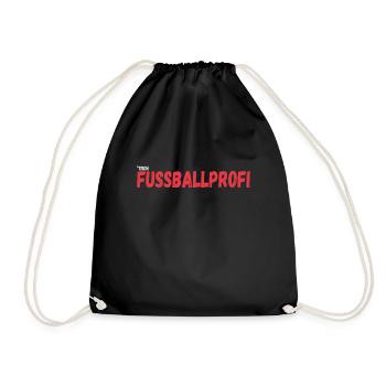 Tischfußball Profi Tischfußballer - Turnbeutel - Schwarz - Vorne