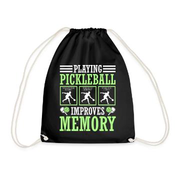 Le jeu de pickleball améliore la mémoire - Sac de sport léger - noir - Devant