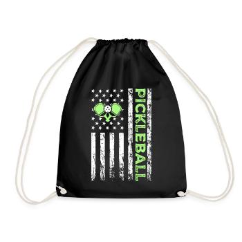 Pickleball American Paddle Sports Flag - Sac de sport léger - noir - Devant