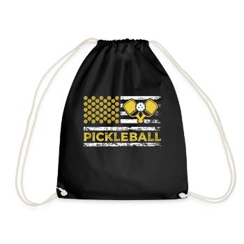 Pickleball American Paddle Sports Flag - Sac de sport léger - noir - Devant
