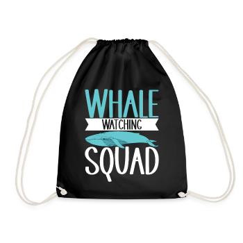 Observateurs de baleines - Sac de sport léger - noir - Devant
