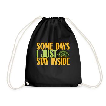 Turtle Turtle Aquatic turtle - Drawstring Bag - black - Front