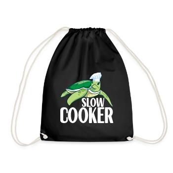 Turtle Turtle Aquatic turtle - Drawstring Bag - black - Front