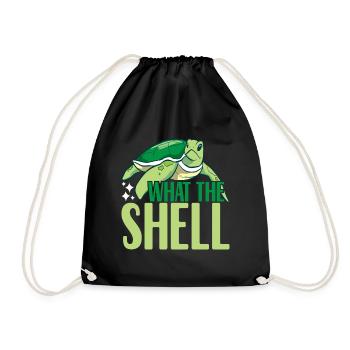 Turtle Turtle Aquatic turtle - Drawstring Bag - black - Front