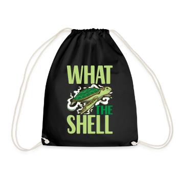 Turtle Turtle Aquatic turtle - Drawstring Bag - black - Front