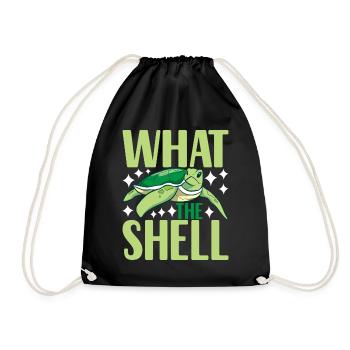Turtle Turtle Aquatic turtle - Drawstring Bag - black - Front