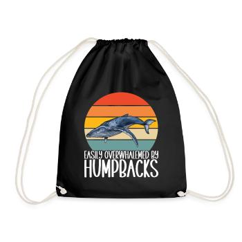 Observateurs de baleines - Sac de sport léger - noir - Devant