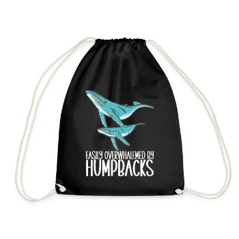 Observateurs de baleines - Sac de sport léger - noir - Devant