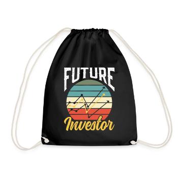 Future Investor Investors Invest Invest - Drawstring Bag - black - Front