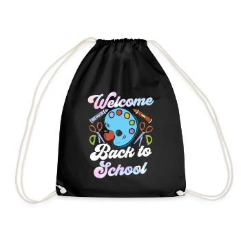 Welcome Back to School Back to School Teachers - Drawstring Bag - black - Front