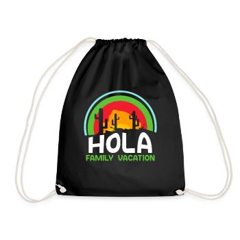 Hola Family Holiday Vacances en famille Vacances en famille - Sac de sport léger - noir - Devant