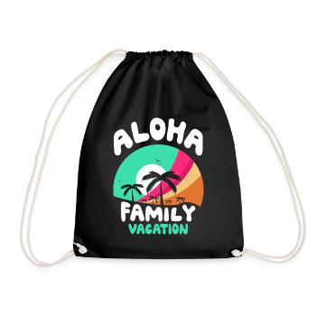 Vacances en famille Aloha Vacances en famille - Sac de sport léger - noir - Devant
