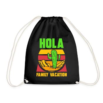 Hola Family Holiday Vacances en famille Vacances en famille - Sac de sport léger - noir - Devant