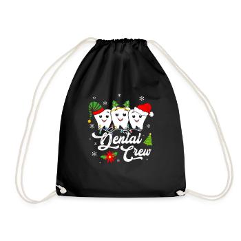 Dental Crew Dentist Teeth - Drawstring Bag - black - Front