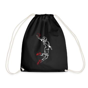 Joueur de basket-ball Slam Dunk - Sac de sport léger - noir - Devant