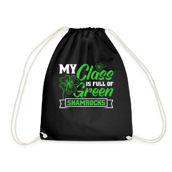 Ma classe est pleine de trèfles verts pour la Saint-Patrick - Sac de sport léger - noir - Devant