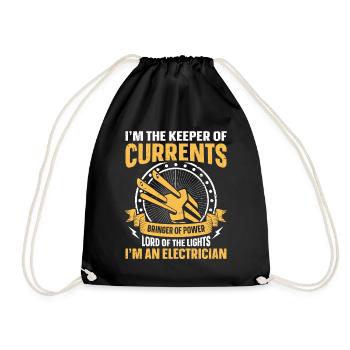 Nous vous allumons toujours électricien - Sac de sport léger - noir - Devant