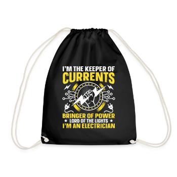 Nous vous allumons toujours électricien - Sac de sport léger - noir - Devant