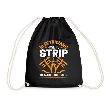 Nous vous allumons toujours électricien - Sac de sport léger - noir - Devant