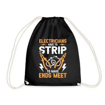 Nous vous allumons toujours électricien - Sac de sport léger - noir - Devant