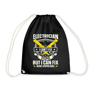 Nous vous allumons toujours électricien - Sac de sport léger - noir - Devant