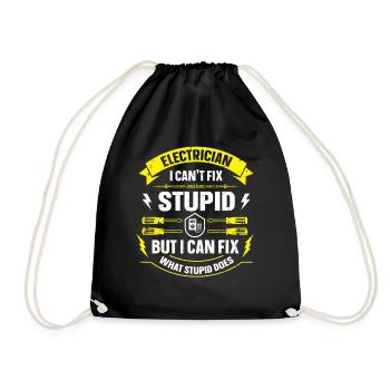 Nous vous allumons toujours électricien - Sac de sport léger - noir - Devant