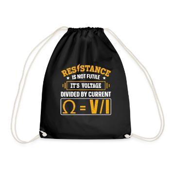 Nous vous allumons toujours électricien - Sac de sport léger - noir - Devant