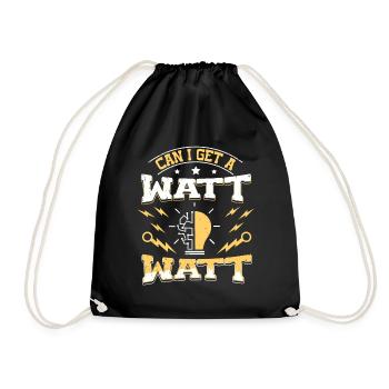 Nous vous allumons toujours électricien - Sac de sport léger - noir - Devant