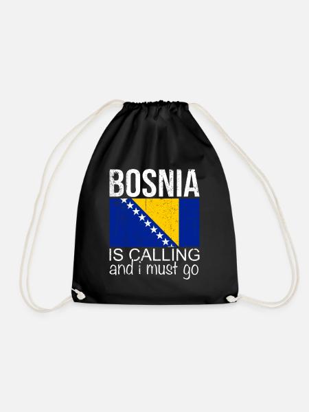 Bosnien Spruch - Turnbeutel - Schwarz