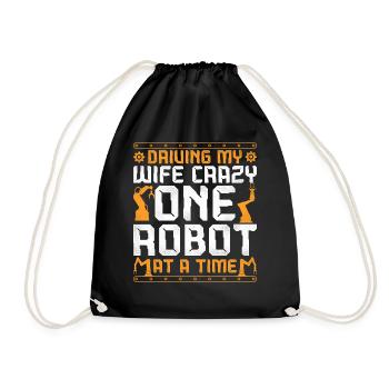 Femme de l’ingénieur en robotique robotique - Sac de sport léger - noir - Devant