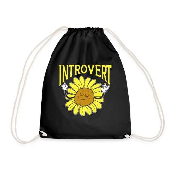 Sarcasme timide introverti Introverti - Sac de sport léger - noir - Devant