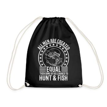 Hunting Fishing Loving Every Day - Drawstring Bag - black - Front
