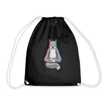 Namaste Meditation Écureuil - Sac de sport léger - noir - Devant