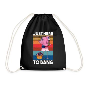 Juste ici pour frapper les feux d’artifice Flamingo America Beer - Sac de sport léger - noir - Devant