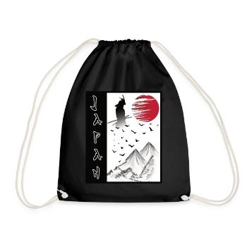 Japon Paysage Art japonais Streetwear - Sac de sport léger - noir - Devant