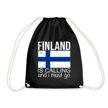 Finlande disant - Sac de sport léger - noir - Devant