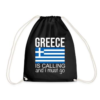 Grèce Dicton - Sac de sport léger - noir - Devant