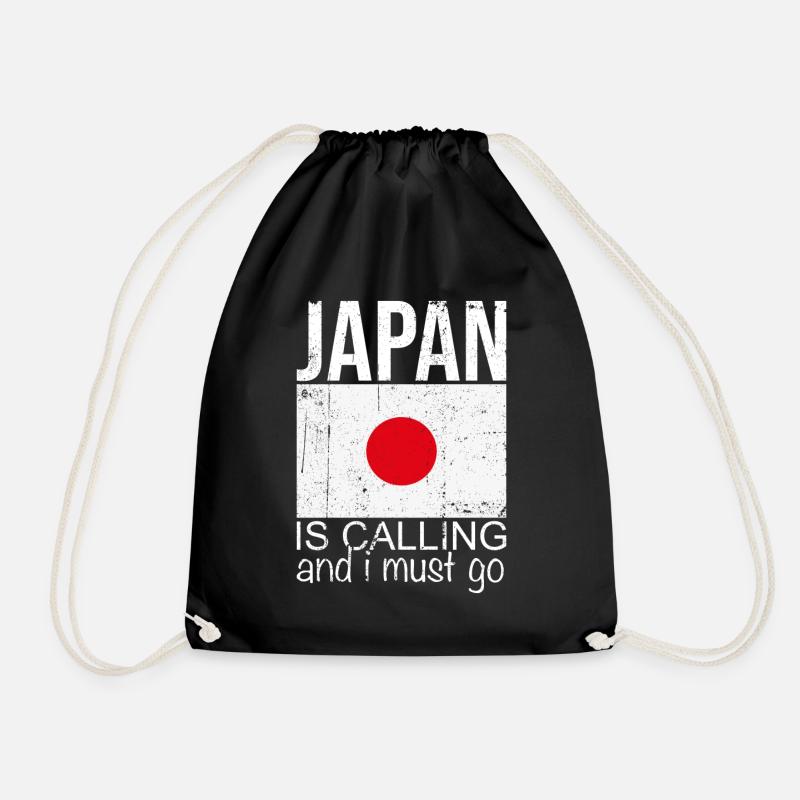Japan Spruch - Turnbeutel - Schwarz