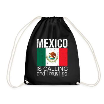 Mexico Quote - Drawstring Bag - black - Front