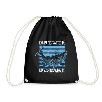 Observateurs de baleines - Sac de sport léger - noir - Devant