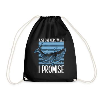 Observateurs de baleines - Sac de sport léger - noir - Devant