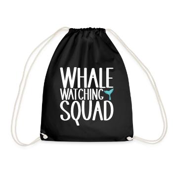 Observateurs de baleines - Sac de sport léger - noir - Devant