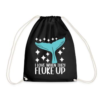 Observateurs de baleines - Sac de sport léger - noir - Devant